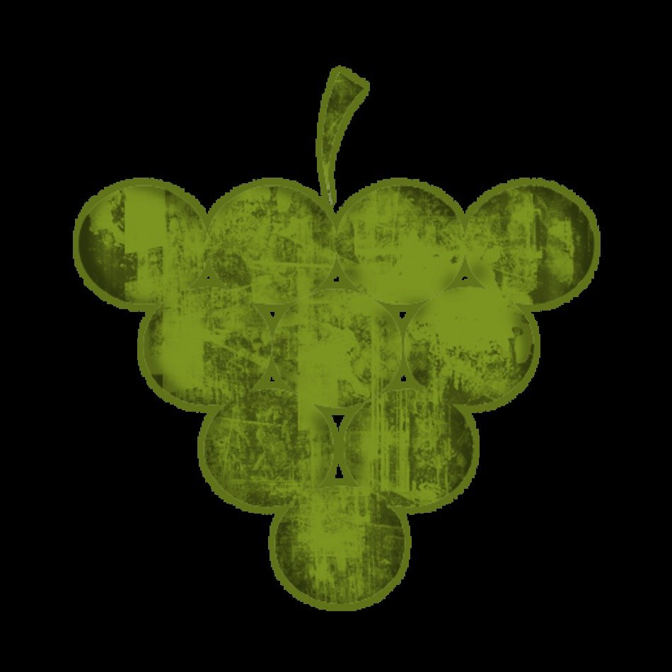 057275 Green Grunge Clipart Icon Food Beverage Grapes4 Sc44png