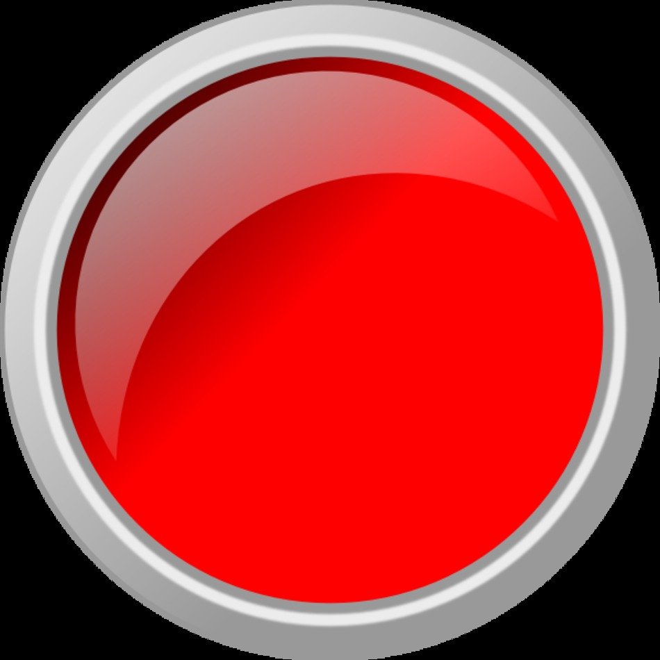 Push Button Glossy Red At Clkercom Vector Online clipart