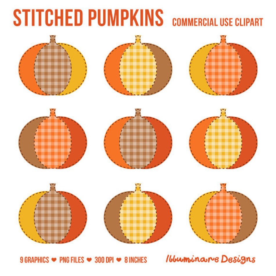 Similar To On Sale Pumpkin Cute Stitched Pumpkins