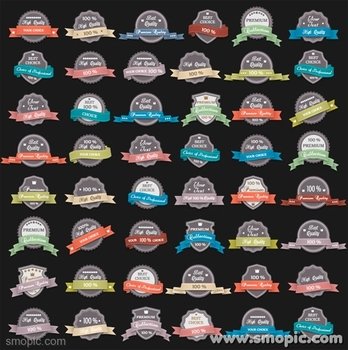 Vector Retro Label Set 100 Best Choice For High Quality Smopiccom