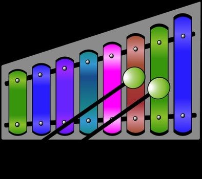Xylophone Colourful Vector