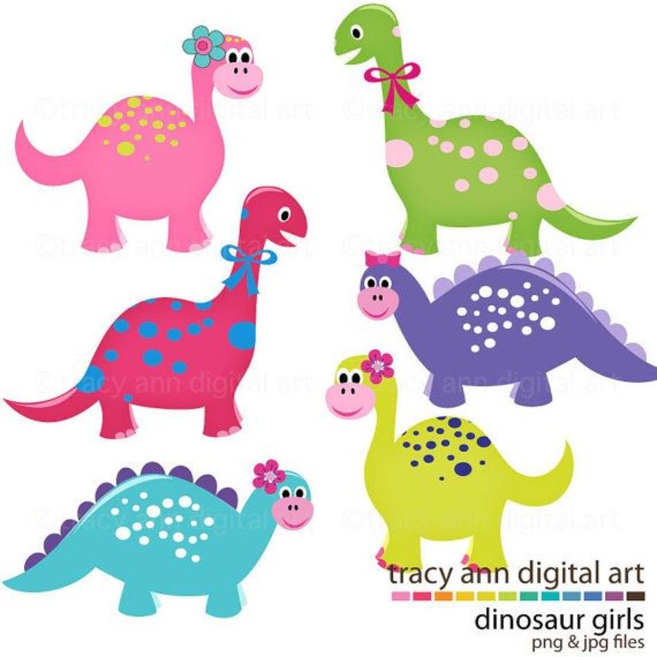 Cute Dinosaur Girl Dinosaurs Commercial And Personal free image download