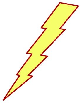 巨大な稲妻 雷のイラスト素材画像集【カミナリ clipart