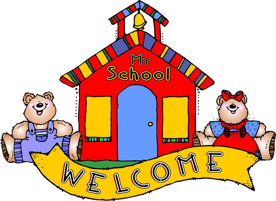 welcome to school as a colorful picture