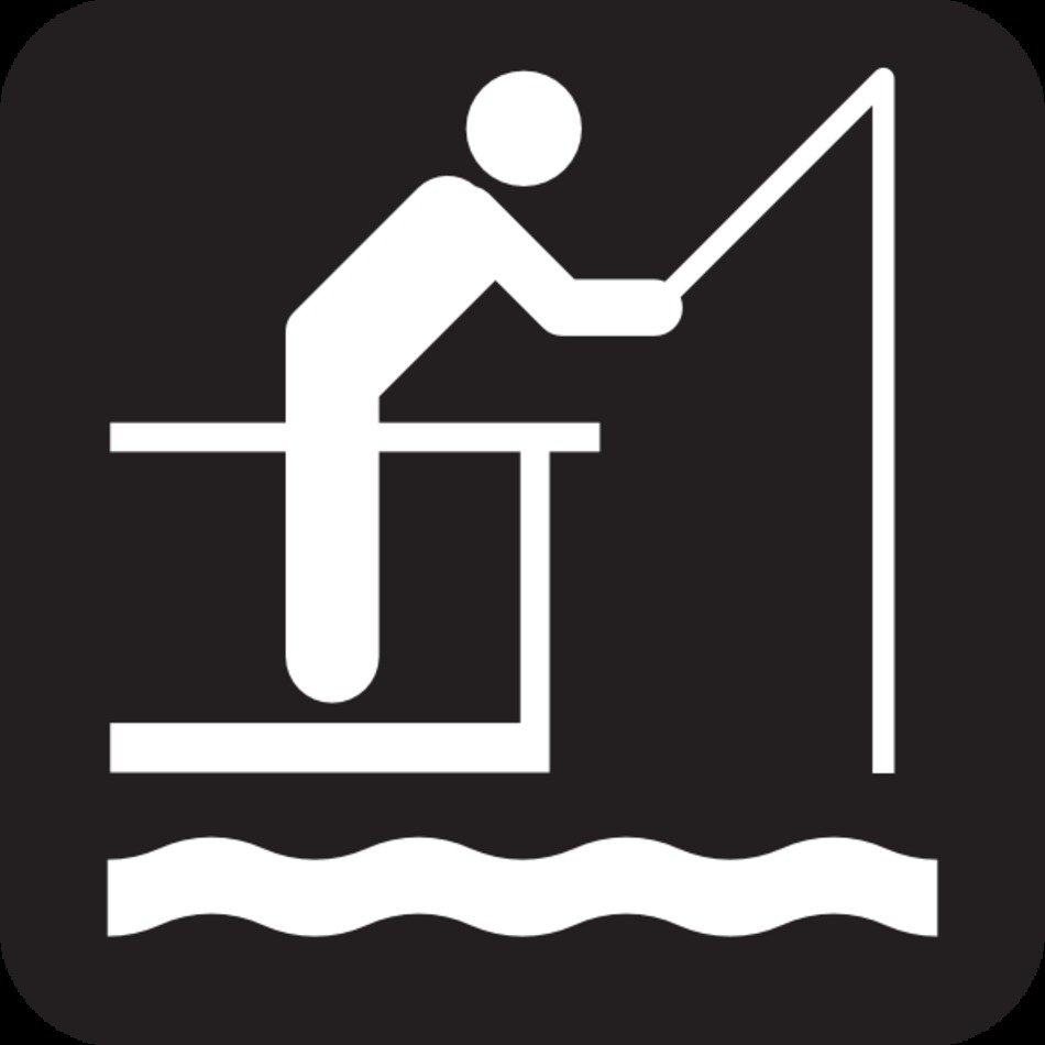 Fishing Pier Black At Clkercom Vector Online