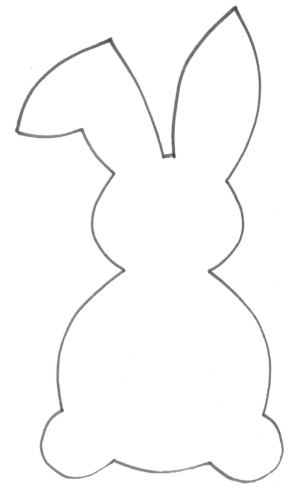 Funny Easter Bunny drawing free image download
