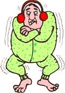 Person Freezing Cold clipart