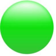 Circle Button green drawing