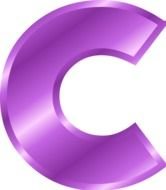 Alphabet Letter C Small Vector
