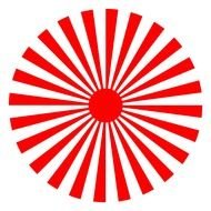 clipart of red Sun Rays