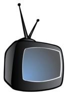 Black TV clipart