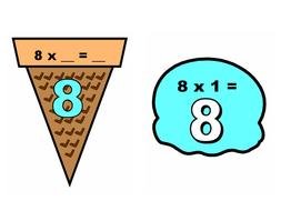 Ice Cream Math drawing