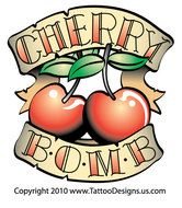 Labels Cherries Cherry Tattoo Design