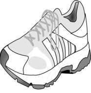 Running Shoe At Clkercom Vector Online Royalty