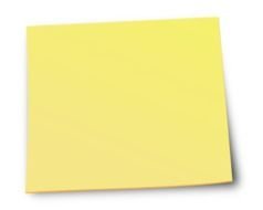 Sticky Note as a picture for clipart