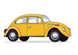 Vw Bug Silhouette drawing