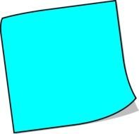 Blue Sticky Note At Clkercom Vector Online
