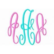 Fancy Swirl Monogram Embroidery Font Designs