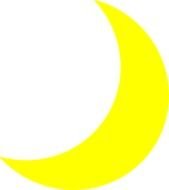 Yellow Moon At Clkercom Vector Online Royalty clipart