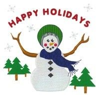 Christmas happy holidays drawing