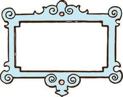 Vgosn Vintage Frame Border Clipart Colored 1