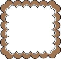 brown wavy frame
