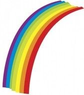 rainbow on a white background