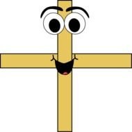 Cartoon Addition Sign Image Large Yellow With