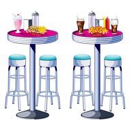 painted bar tables and chairs