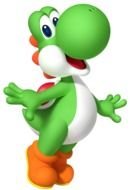 Yoshi, game character, render
