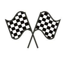 painted two racing flags