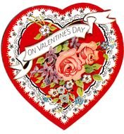 Vintage Valentine Cards as a picture for clipart