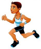 Running man clipart