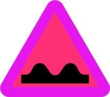 bright speed sign on the black background