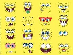 smileys from cartoon spongebob