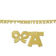 Anniversary Streamer Banner Gold drawing