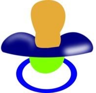 Pacifier Soother Dummy Comforter Baby Sleep Blue