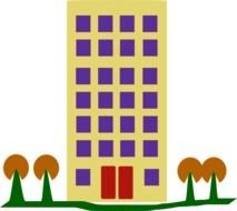 painted yellow apartment building