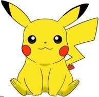 Clip art of Pikachu in a dark