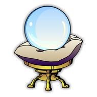 Clip art of the magic glass