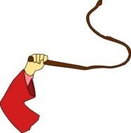 Hand Holding Whip At Clkercom Vector Online