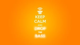 keep clam and drop the bass drawing