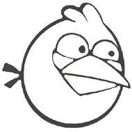 Blue Angry Bird Birds Coloring Pages From 101coloringpagescom