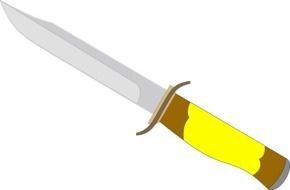 yellow Knife Clip Art drawing