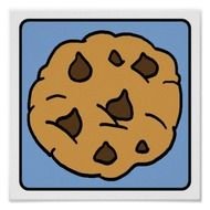 Cartoon Chocolate Chip Cookie Dessert Posters Zazzle
