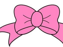 Black And White Hair Bow