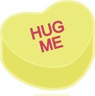 Home Free Valentine Heart Hug Me clipart