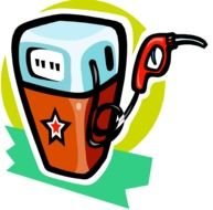 clipart of cartoon gas pump