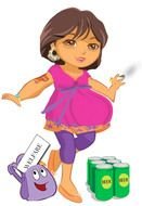 pregant girl drawing