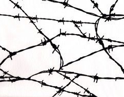wallpaper with barbed wire